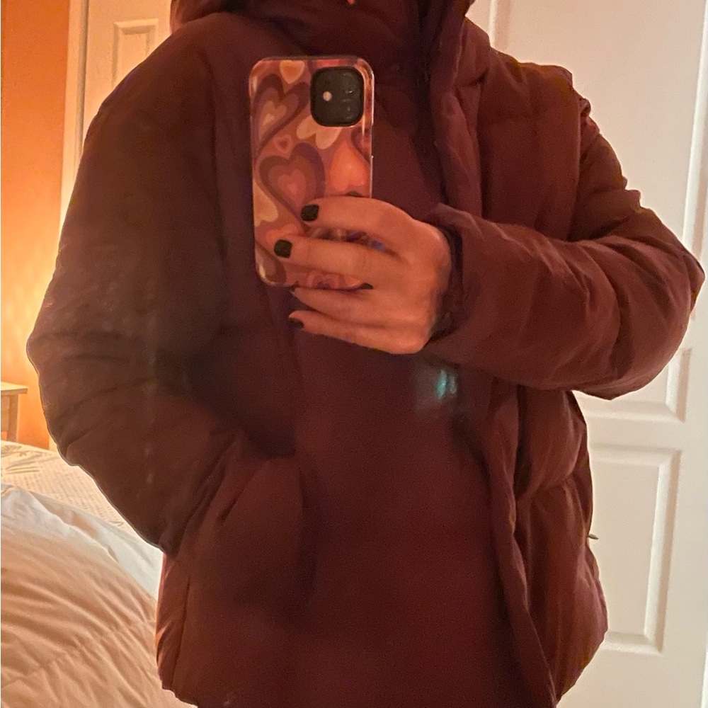 Warm Winter’s coat burgandy